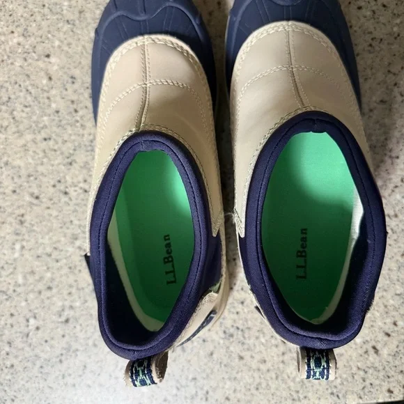 LL Bean Women’s Tek 2.5 Waterproof Trail Hiking Duck Boots Navy/Tan Size 6 EUC - Picture 7 of 9